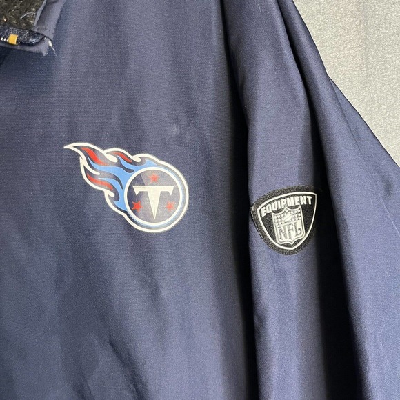 Reebok NFL Tennessee Titans Full Zip Windbreaker Jacket Size Xl NFL Equipment - Picture 2 of 9